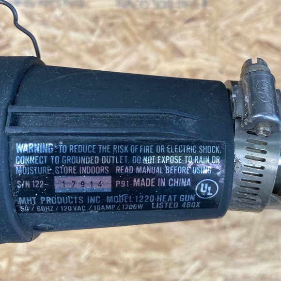 Milwaukee Electric Heat Gun-WORKS!-Construction Tools-Contractor-Builder-Toolbox - Picture 3 of 6